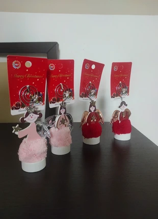 4 fermaposti (2 rosa e 2 rossi) natalizi, estado: Novo com etiquetas, €3.99, €4.89 inclui Proteção do Comprador