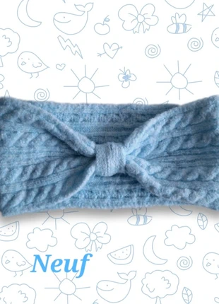 Bandeau noeud turban en laine tête cheveux tricoté neuf 🩵, marque: Fait Main, état: Très bon état, taille: Taille unique, 4,90 €, 5,85 € Protection acheteurs incluse