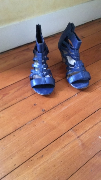 chaussures bleues 1