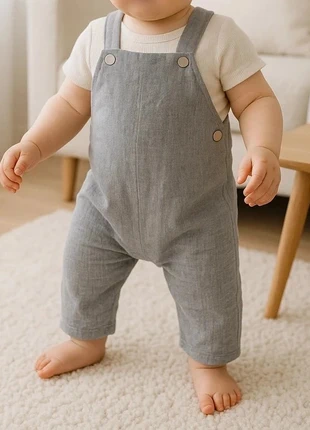 Salopette Jacadi 6 mois grise, brand: Jacadi, condition: Very good, size: 6-9 months / 68 cm, €15.00, €16.45 includes Buyer Protection Pro