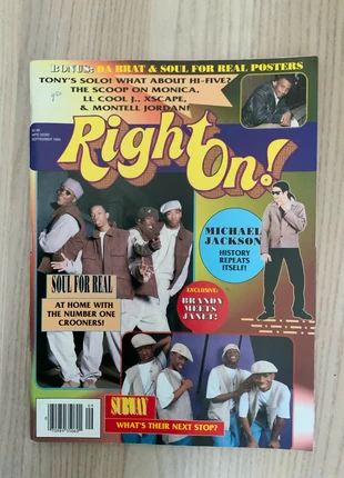 Right On, US R&B Magazine, sep 1995, staat: Goed, € 80,00, € 84,70 inclusief Kopersbescherming