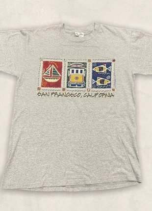 Vintage USA San Francisco California tourist souvenir graphic grey t-shirt, brand: American Vintage, condition: Good, size: M, £27.00, £29.05 includes Buyer Protection Pro