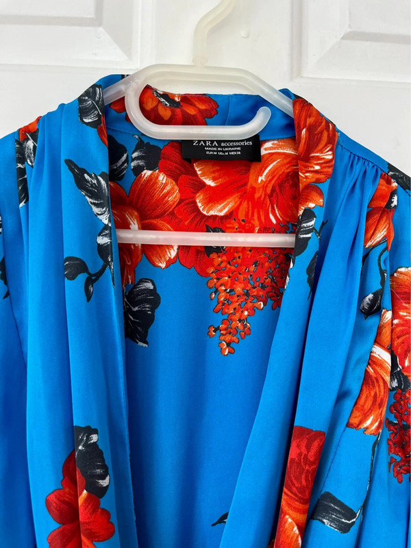 Zara silky floral bodysuit
