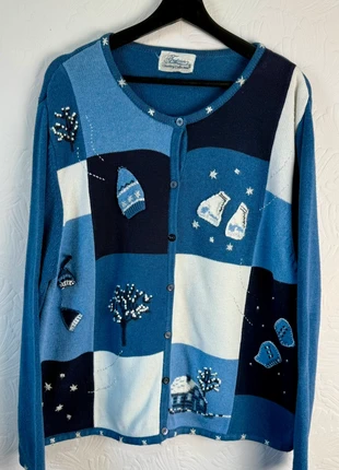 Traditions Country Collection Vintage Christmas Cardigan Winter Scene | Size 18, brand: Tradition, condition: Very good, size: L / UK 16-18, £24.99, £26.94 includes Buyer Protection