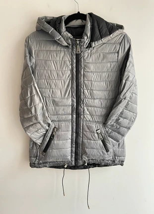 Doudoune argenté à capuche amovible, brand: Mango, condition: Very good, size: M / 38 / 10, €10.00, €11.20 includes Buyer Protection Pro