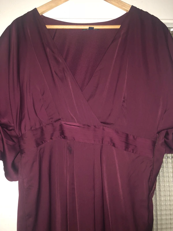 Robe habillée bordeaux - photo numéro 2