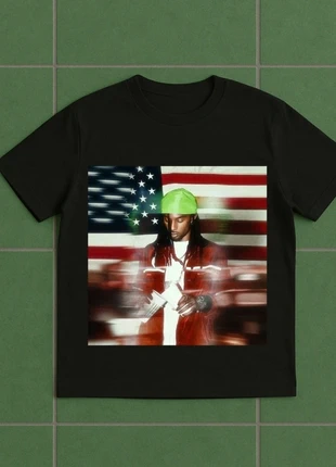 Tee-shirt noir Hip HoP Playboi Carti American flag taille M, marque: playboi carti, état: Neuf sans étiquette, taille: M, 38,20 €, 40,81 € Protection acheteurs incluse