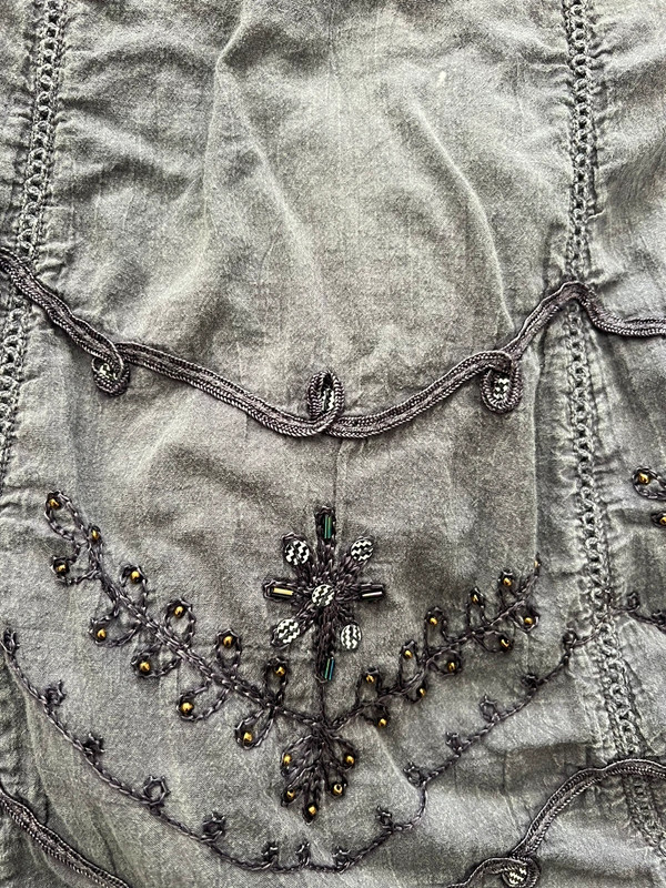 Dark/faded purple beaded maxi skirt 2