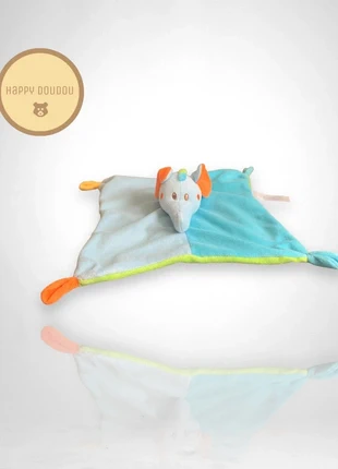 Doudou carré plat bleu éléphant Bambia DP314, brand: Bambia, condition: Very good, size: One size, €9.00, €10.15 includes Buyer Protection Pro