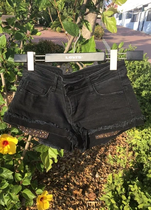 Pantalón Vaquero Corto Brillantes, marque: Bershka, état: Très bon état, taille: S / 36 / 8, 4,00 €, 4,90 € Protection acheteurs incluse