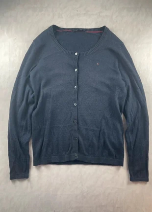 Cardigan Tommy Hifiger, 55% en Laine, Logo Brodé, Bleu Marine, Taille L, marque: Tommy Hilfiger, état: Très bon état, taille: L / 40 / 12, 14,00 €, 15,40 € Protection acheteurs (Pro) incluse