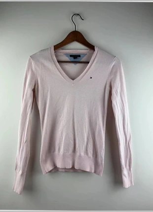 Pull col V rose poudré – Tommy Hilfiger 197N, marque: Tommy Hilfiger, état: Satisfaisant, taille: XS / 34 / 6, 4,50 €, 5,43 € Protection acheteurs (Pro) incluse
