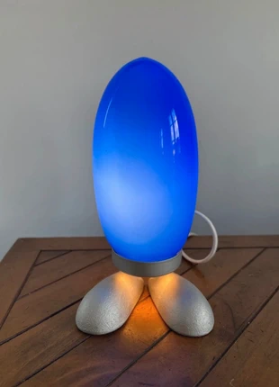 Lampe œuf bleu IKEA vintage année 90 - très bon état lampe Tatsuo Konno pour Ikea, merk: IKEA, staat: Heel goed, € 22,00, € 23,80 inclusief Kopersbescherming