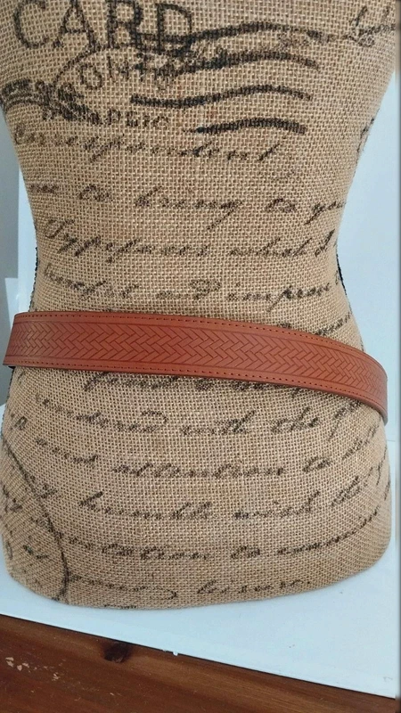 Ceinture marron avec motifs 110 cm mixte - photo numéro 8