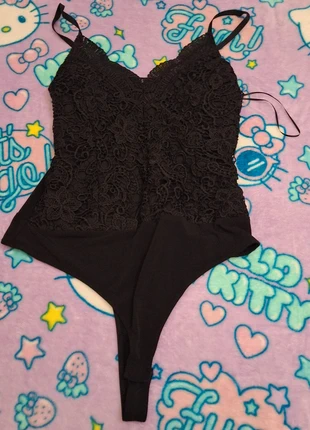 y2k black gothic lace up top, brand: NO LABEL, condition: Very good, size: 8 / M, $7.00, $8.05 includes Buyer Protection