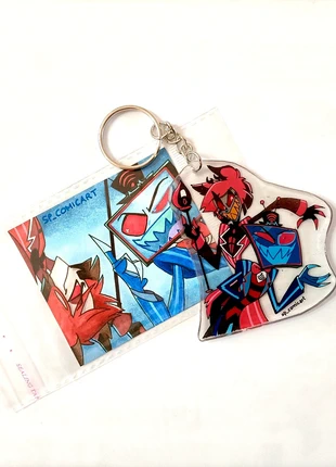 Portachiavi Hazbin Hotel: Alastor e Vox, état: Neuf avec étiquette, 10,00 €, 11,20 € Protection acheteurs incluse