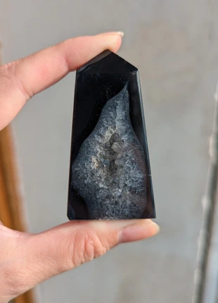 Agate onyx géode polie pierre minéraux lithothérapie minéralogie, état: Très bon état, 8,00 €, 9,10 € Protection acheteurs incluse