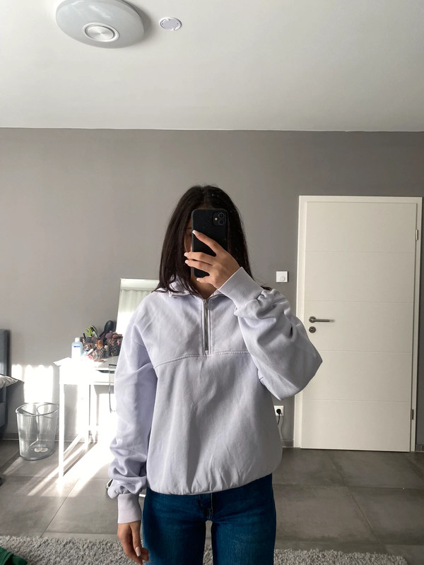 Brandy melville half zip sweatshirt hot sale