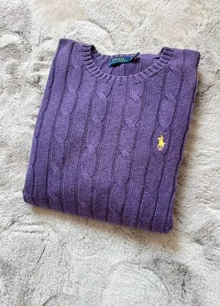 Pull femme Ralph Lauren torsade twisted violet Lila mauve taille XS, marca: Ralph Lauren, estado: Muy bueno, tamaño: XS / 34 / 6, 40,00 €, 42,70 € Protección al comprador incluida