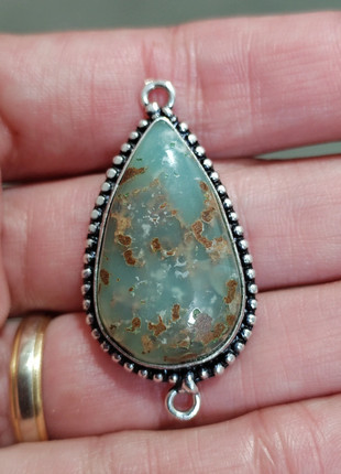 1 cuenta chrysoprase conector 39x20mm, perles,beads, marca: Crisoprasa, estado: Muito bom, €5.00, €5.95 inclui Proteção do Comprador