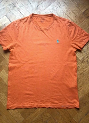 T-shirts Ralph Lauren Orange Taille M Logo bleu brodé, marque: Ralph Lauren, état: Très bon état, taille: M, 12,00 €, 13,30 € Protection acheteurs incluse