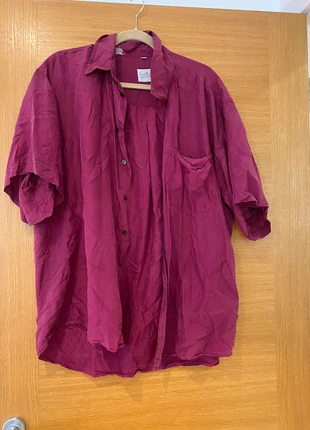 Vintage red wine coloured chiffon/silk shirt, brand: Vintage Dressing, condition: Good, size: M / 10, £3.00, £3.85 includes Buyer Protection