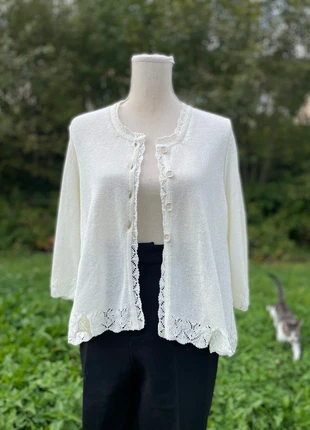 Petit gilet crème/beigevintage, marca: Vintage Dressing, estado: Muito bom, tamanho: L / 40 / 12, €17.00, €18.55 inclui Proteção do Comprador