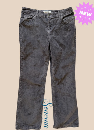 Pantalon gris taille basse Sonoma - velours Y2K, zustand: Sehr gut, größe: M / 38 / 10, 7,00 €, 8,05 € inklusive Vinted-Käuferschutz