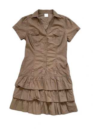 Robe marron froufrou, marque: Camaïeu, état: Très bon état, taille: S / 36 / 8, 9,00 €, 10,15 € Protection acheteurs incluse