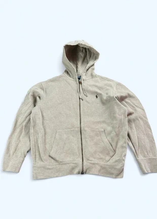 Veste zip gilet a capuche polo Ralph Lauren beige crème, merk: Ralph Lauren, staat: Heel goed, maat: L, € 60,00, € 63,70 inclusief Kopersbescherming Pro