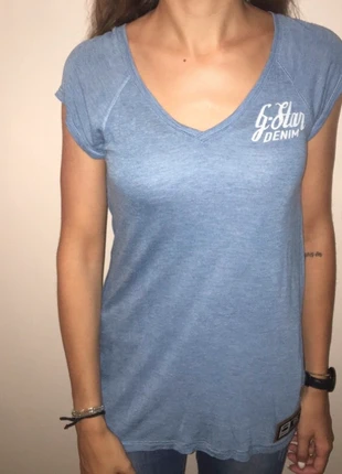 T-shirt G-star bleu, marke: G-Star, zustand: Sehr gut, größe: S / 36 / 8, 6,00 €, 7,00 € inklusive Vinted-Käuferschutz