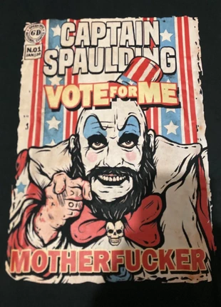 T-shirt Rob zombie movie Captain Spaulding, marque: B&C, état: Neuf sans étiquette, taille: L, 22,00 €, 23,80 € Protection acheteurs incluse