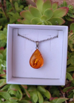 Collana con ciondolo in ambra baltica in argento 925, marque: Ambra, état: Très bon état, 24,00 €, 25,90 € Protection acheteurs incluse