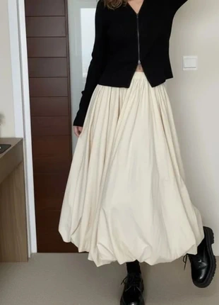 Jupe longue bouffante ivoire – taille élastique – style minimaliste romantique – taille S, marca: ÉCLORA STUDIO, estado: Muito bom, tamanho: S / 36 / 8, €48.90, €52.05 inclui Proteção do Comprador Pro