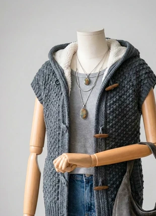 Chaleco Zara Knit Gris con Borreguito - El toque Cozy perfecto, marque: Zara Knit, état: Très bon état, taille: M / 38 / 10, 6,00 €, 7,00 € Protection acheteurs incluse