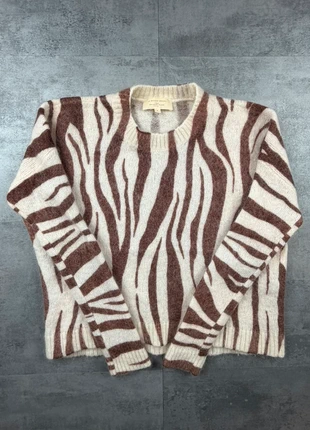 Pull Sézane - Modèle Brielle en Laine style zébré - Taille S - Très bon état, merk: Sézane, staat: Heel goed, maat: S / 36 / 8, € 45,00, € 47,95 inclusief Kopersbescherming