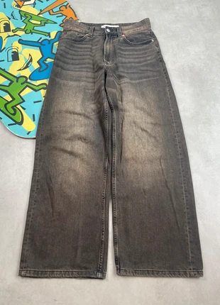 Baggy jeans pantalon large skater broek marron noir JNCO Y2K rétro fashion denim, brand: Vintage Dressing, condition: Very good, size: W28, €38.90, €41.55 includes Buyer Protection