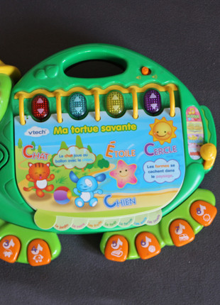 Vtech ma tortue savante imagier parlant interactif 8 thèmes 3 modes de jeux  - VTech