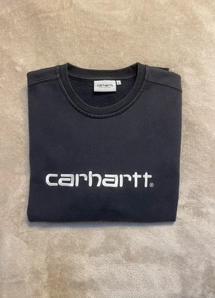 Sweat Carhartt Bleu Marine - Taille L - Logo Brodé Blanc, merk: Carhartt, staat: Heel goed, maat: L, € 35,00, € 37,45 inclusief Kopersbescherming