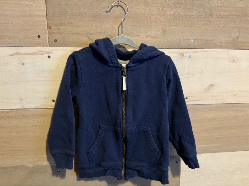 3T Carter’s Simple Joys Navy Blue Zip-up Hoodie Sweatshirt 1