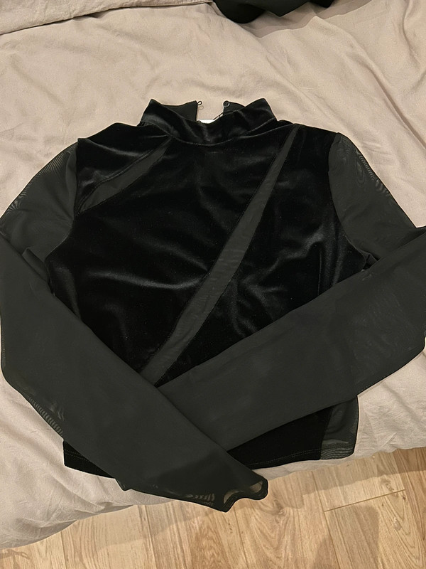 Zwart see-through shirt ASOS - Bershka - nieuw met prijskaartje 1