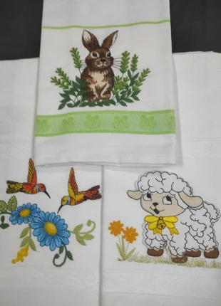 3 panos prato com bordado, staat: Nieuw zonder prijskaartje, € 5,00, € 5,95 inclusief Kopersbescherming