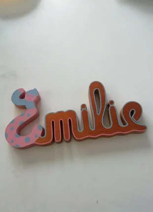 Prénom en bois Émilie , estado: Bueno, tamaño: 4 años / 104 cm, 5,00 €, 5,95 € Protección al comprador incluida