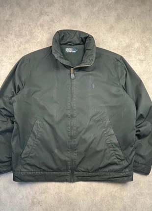 Veste Harrington doublée Ralph Lauren noire logo marine - taille L, merk: Ralph Lauren, staat: Heel goed, maat: L, € 114,90, € 121,35 inclusief Kopersbescherming Pro