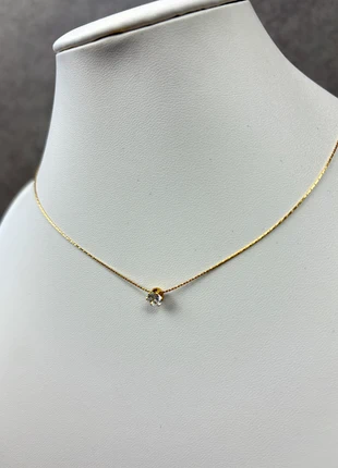 Collier, chaine Y2K, Vintage or en acier inoxydable à pendentif strass - 2000's, marque: Aesthetic, état: Très bon état, 10,00 €, 11,20 € Protection acheteurs (Pro) incluse
