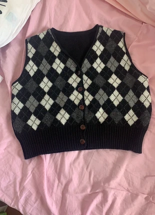 Gilet noir gris blanc , brand: Gémo, condition: Very good, size: Other, €2.00, €2.80 includes Buyer Protection