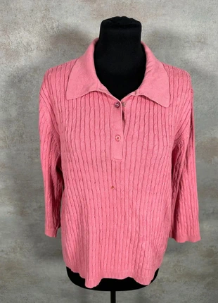 Pull Maille Torsadée Cable Knit Vintage White Stag rose clair en relief taille XL, marke: Vintage Dressing, zustand: Sehr gut, größe: XL / 42 / 14, 6,00 €, 7,00 € beinhaltet Vinted-Käuferschutz Pro