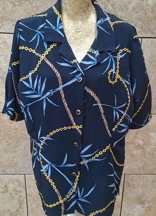 Blouse vintage imprimée, marque: Sergio di Fiori, état: Très bon état, taille: XXL / 44 / 16, 10,00 €, 11,20 € Protection acheteurs (Pro) incluse