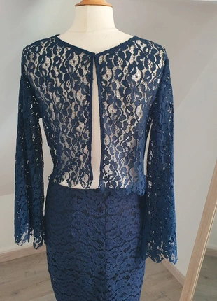 Sublime top dentelle chic dos nu marine vintage taille 38/40, brand: Vintage Chic, condition: New without tags, size: L / 40 / 12, €30.00, €32.20 includes Buyer Protection