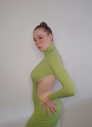 Robe verte colle roulé et dos nu taille 34 remise en main propre possible 🤝, brand: Shein, condition: New without tags, size: XS / 34 / 6, €5.00, €5.95 includes Buyer Protection